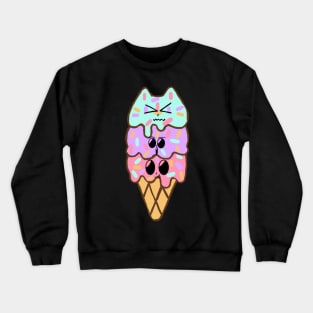 kawaii 3scoops ice cream | original by. MMJ49 Crewneck Sweatshirt